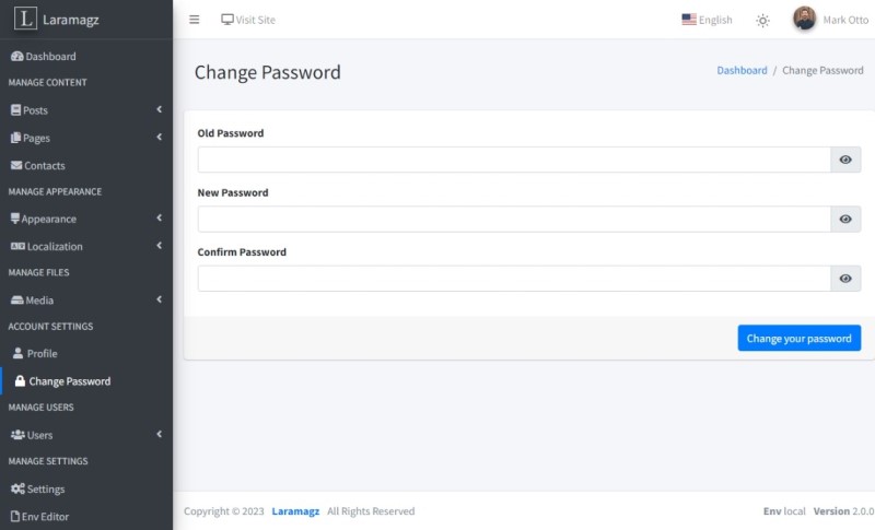 change password