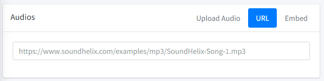 url audio