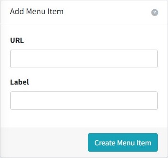 create item menu