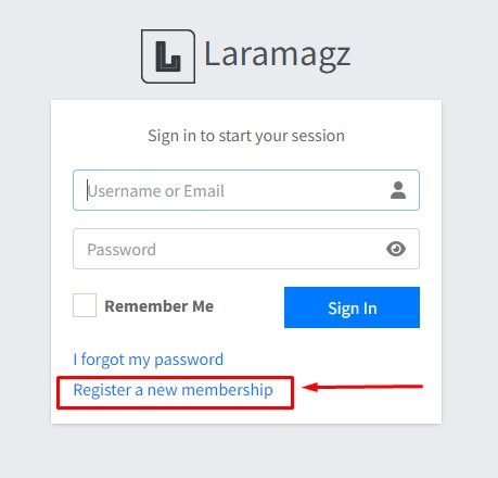 link register user