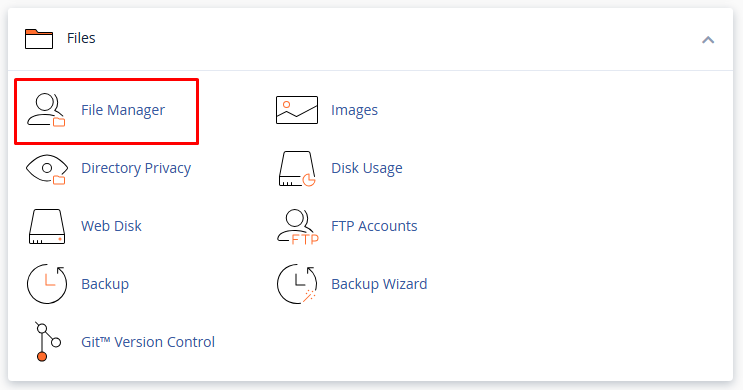 filemanager cpanel