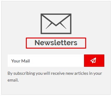 display title newsletter sidebar